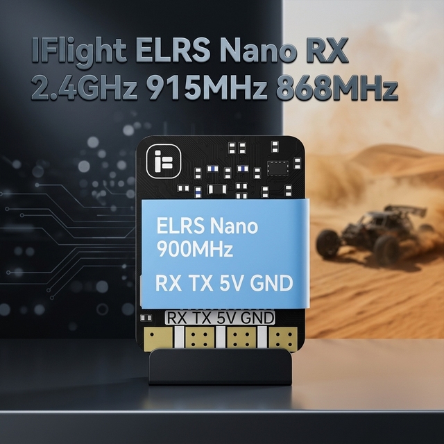 IFlight ELRS Nano RX 2.4GHz 915MHz 868MHz ExpressLRS Receiver CRSF 10x13mm 0.5g Mini IPEX SMD Antenna for RC FPV Drone Airplane
