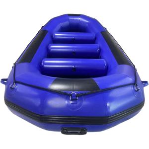 <span class=keywords><strong>Di</strong></span> alta qualità 14ft 430cm <span class=keywords><strong>di</strong></span> <span class=keywords><strong>salvataggio</strong></span> gommone 1.2mm PVC e Hypalon materiale acqua bianca fiume Rafting pieghevole per il surf MRS - Product Image 2