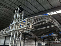 2026 Topfinger Popular Estructura de Aluminio Arqueada con Conexión por Espiga, Certificación TUV, con Sistema de Elevación, Soldada, para Ferias Comerciales y Eventos