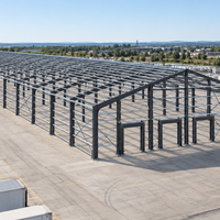 Grande structure en acier pour entrepôt de distribution et stockage, bâtiment industriel métallique préfabriqué