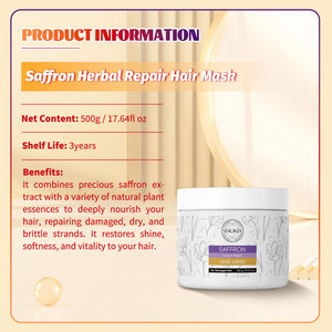 SNUKIA vente en gros masque capillaire au safran pour cheveux abîmés traitement réparateur pour le contrôle des frisottis ajouter de la brillance - Product Image 3