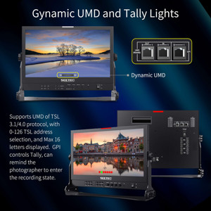 SEETEC ATEM156S จอภาพสำหรับผู้กำกับการถ่ายทอดสื่อมีเดียแบบสตรีมมิ่งขนาด 15.6 นิ้ว IPS พร้อมอินพุตเอาต์พุต 4 ช่องสำหรับการถ่ายทอดสดบนเดสก์ท็อป - Product Image 4