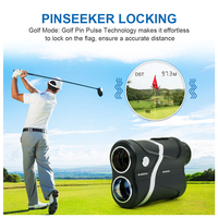 Télémètre laser de golf KOKVP M-600 avec compensation de pente, grossissement 7X, télescope numérique portable pour la chasse et les activités de plein air, IP54, 600 YD