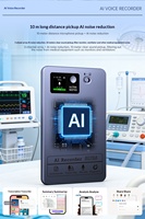 Enregistreur vocal AI en alliage d'aluminium FW920 922 avec USB 2.0, prise en charge MP3 et 152 langues pour la conformité et la transcription médicale