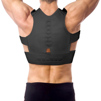Correcteur de posture pour adultes, léger, respirant, réglable avec sangle auto-agrippante, soulagement de la douleur, correction de la colonne vertébrale