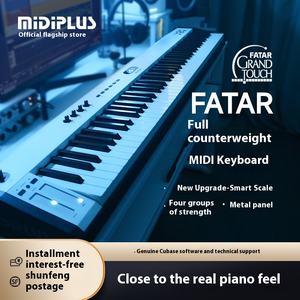 คีย์บอร์ดดิจิตอล <span class=keywords><strong>Midiplus</strong></span> X8H III ระดับมืออาชีพ 88 คีย์ พร้อมระบบถ่วงน้ำหนักแบบเต็มคีย์ คีย์บอร์ดแบบค้อนหนัก Fatar สำหรับควบคุมการเล่นดนตรี - Product Image 2