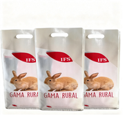 Sacs tissés multi-usages en PP pour l'alimentation des lapins 10kg, 25kg Sac d'emballage alimentaire pour chevaux