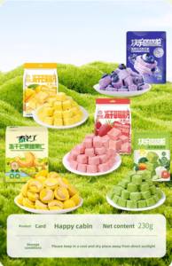 Zhongbao 동결 건조 과일 간식 신선한 FD 블루 베리 칩 달콤한 노란색 복숭아 조각 망고 대량 건조 30g - Product Image 6