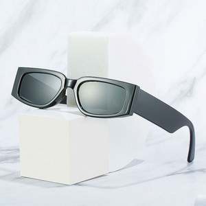 Lunettes de soleil carrées rétro couleur bonbon tendance 2022, lunettes de soleil rectangulaires à petite monture pour hommes et femmes - Product Image 2