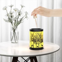 Wapiti en forêt brûleur à huile en métal européen chauffe-cire délicat romantique en céramique porte-bougie brûleur à huile chauffe-parfum