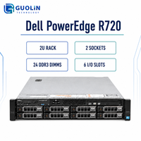 Serveur rack Dell PowerEdge R720 2U à deux sockets pour charges de travail d'entreprise complexes, virtualisation mémoire évolutrice et base de données