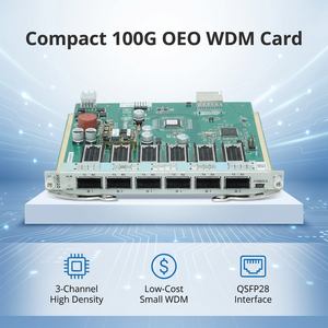 Transpondedor OEO de Bajo Costo 100G, Placa OTU6H de 3 Canales QSFP28, Solución WDM Compacta para Expansión de Redes Metropolitanas, Conversor de Longitud de Onda OTU6H - Product Image 5