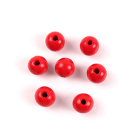 Perles personnalisées colorées en bois peint à l'eau, quincaillerie pour meubles, pièces en bois écologiques et artisanat DIY pour la décoration intérieure