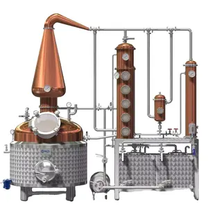 Machine à distiller l'alcool Meto 200L 300L 400L 500L gin vodka whisky alambics équipement de distillerie à vendre