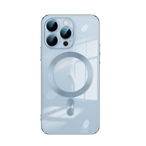 Fashion Electroplated Magnetic Cell Phone Cover Shockproof <strong>Safe</strong> <strong>Mag</strong> for 12 13 14 15 16 <strong>Pro</strong> Max &amp; XR XS Max Mobile Case - Product Image 6