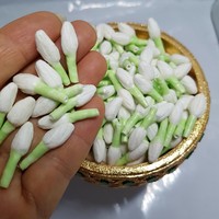 Bunga Melati Buatan Tangan dari Kertas, Kerajinan Garland Thailand, Dekorasi Bunga DIY untuk Membuat Garland Bunga Thailand untuk Keagamaan