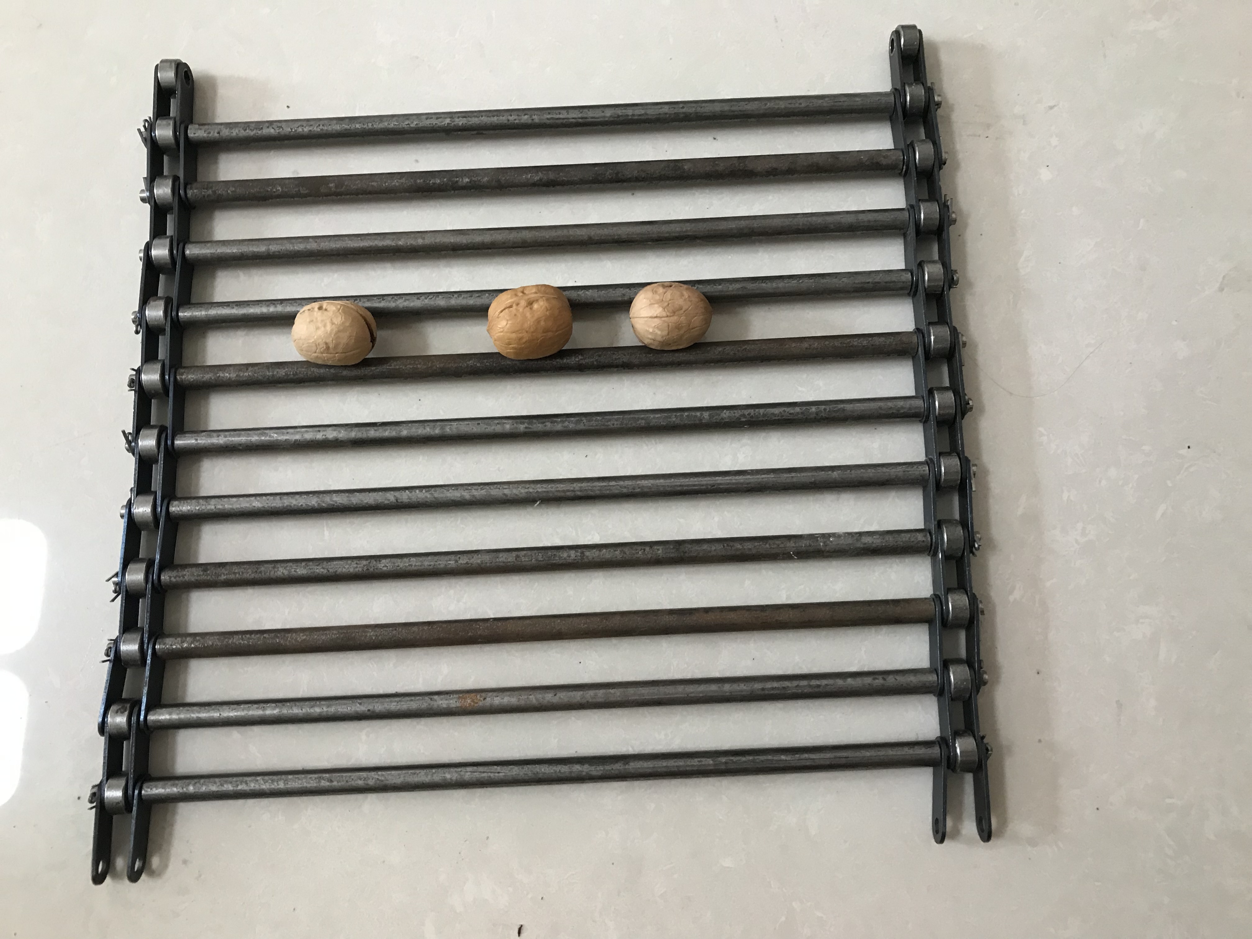 316 Stainless Steel Flat Flex Assembly Line Conveyor Belt For Delivery Food