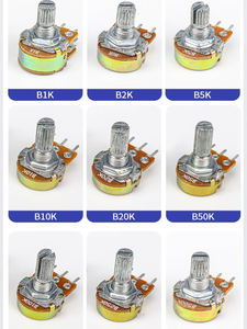 Potenciômetro dos ohms WH148 do comprimento 25mm B10K B50K 20K 1k <span class=keywords><strong>2k</strong></span> 5k 1m do punho do ODM do componente eletrônico de CXCW - Product Image 4