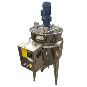 Cuve de mélange à enveloppe chauffante pour liquides cosmétiques et alimentaires avec agitateur chauffant - Product Image 5