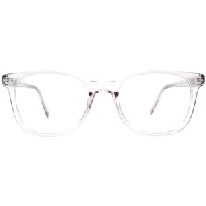Gafas de <span class=keywords><strong>cristal</strong></span> de patrón sólido de moda Unisex transparente gris azul Color marcos de ojos multimarco lente clásica inyección CP - Product Image 2