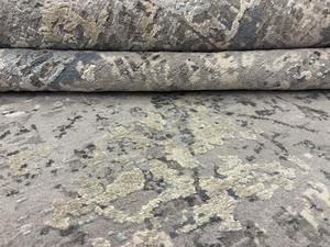 Tapis indien abstrait en soie de laine nouée à la main pour chambre à coucher salon tapis moderne de luxe 8x10 pieds - Product Image 5