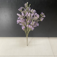 Premium sangat terjangkau untuk buket pernikahan dan romantis dekorasi rumah 7 garpu buatan Baby's Breath tanaman hijau bunga