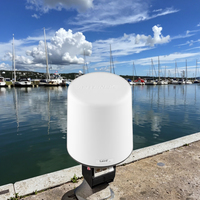Antenne marine professionnelle RAD4207ARB à profil bas VHF montage en laiton câble RG58U conception de dipôle vertical rayonnement Omni BNC