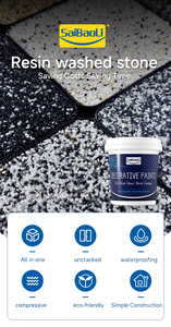 Revêtement en résine de pierre lavée décorative, texture d'agrégat naturel pour les murs intérieurs, les façades extérieures et la conception de sols - Product Image 5