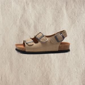 Sandalias transpirables de corcho de diseño personalizado para primavera y verano para niños y niñas, sandalias de playa informales a la moda para niños - Product Image 1