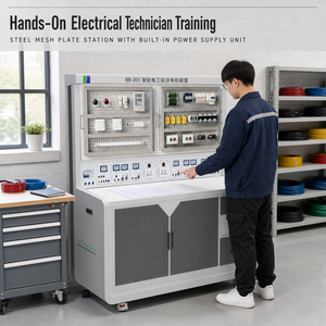 Kit <span class=keywords><strong>de</strong></span> Entrenamiento para Instalación <span class=keywords><strong>de</strong></span> Cableado Eléctrico con Panel <span class=keywords><strong>de</strong></span> Malla <span class=keywords><strong>de</strong></span> Acero y Fuente <span class=keywords><strong>de</strong></span> Alimentación para Práctica y Evaluación <span class=keywords><strong>de</strong></span> Habilidades <span class=keywords><strong>de</strong></span> Electricistas - Product Image 1