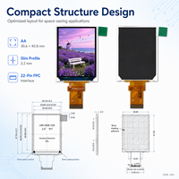 Direktvertrieb 2,0 Zoll TFT LCD Bildschirmmodul 240x320 IPS Display Mit RoHS-Unterstützung für Küchengeräte-Projektlösungen