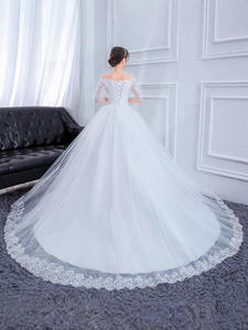 Nuovi <span class=keywords><strong>Abiti</strong></span> da Sposa Bianchi di Alta Gamma 2025 - Product Image 4