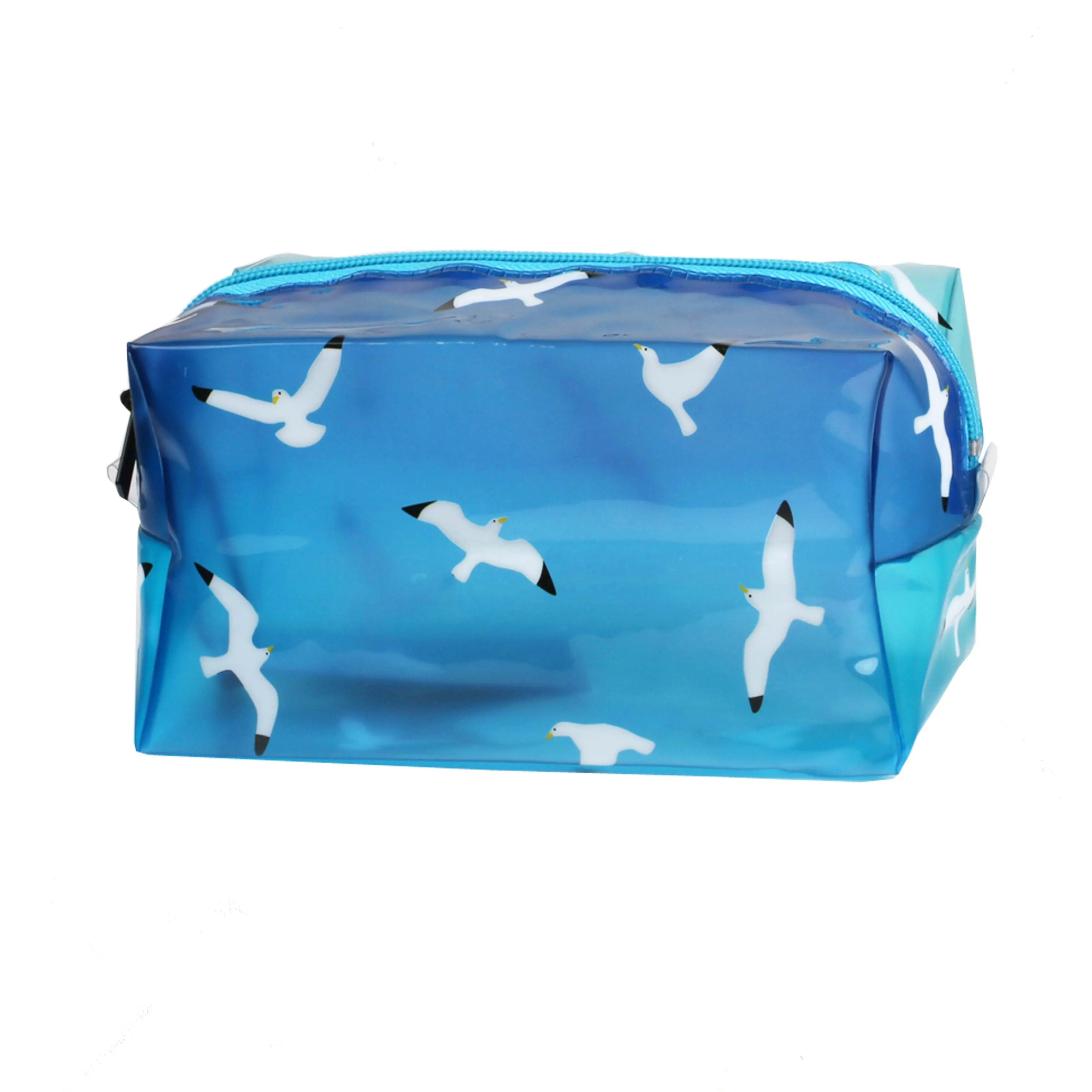 حقائب بلاستيكية شفافة بسحاب قابلة لإعادة الاستخدام كيس تخزين لمستحضرات التجميل والمواد الأساسية اليومية
