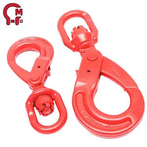 ตะขอเกี่ยวแบบหมุนได้ HLM Alloy Rotary Self-locking Hook หมุนได้ 360 องศา ผลิตจากวัสดุฟอร์จ ช่วยเพิ่มความปลอดภัยในการยก ป้องกันการบิดงอของ<span class=keywords><strong>สลิง</strong></span> เหมาะสำหรับยกชิ้นงานหนักในที่สูง - Product Image 5