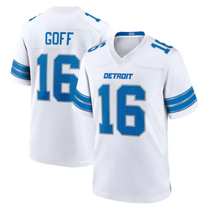 Großhandel genähte American Football Trikots Neue Saison #16 Goff #0 Gibbs #1Williams Detroit Lions Stick trikots - Product Image 1