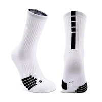 Chaussettes de sport pour hommes en polyester, nylon et élasthanne, absorbantes, à séchage rapide, respirantes, antibactériennes, pour la gym et le fitness, vente en gros