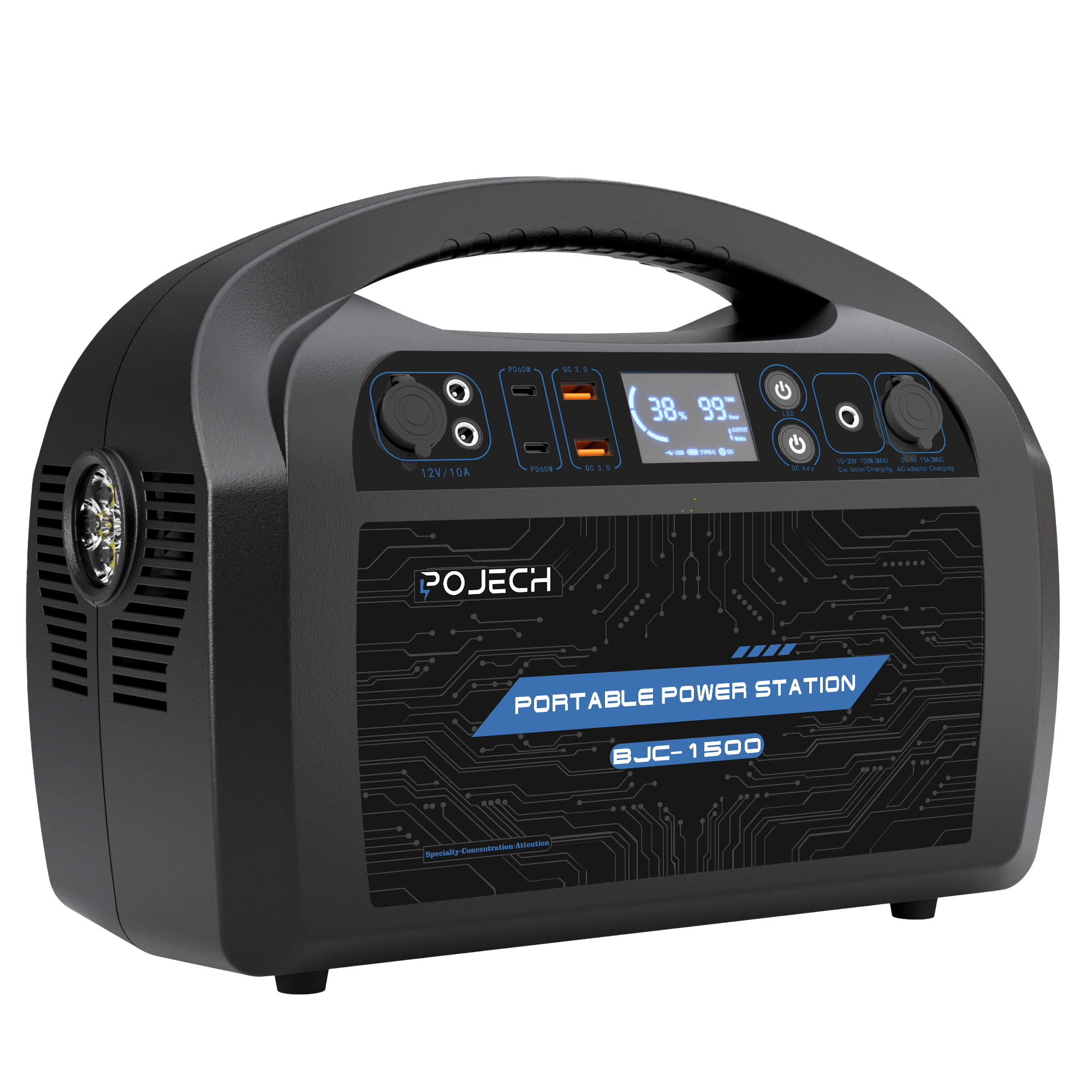 <strong>2026</strong> New <strong>1500W</strong> Portable Power Station <strong>Solar</strong> Panel EU Plug Car Source MPPT Controller Lithium Ion Outdoor Emergency Supply