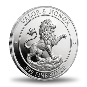 Moneta Commemorativa Personalizzata in Argento Puro .999 da 1oz, Serie Animali con Design Leone in Piedi, Prezzo all'Ingrosso Direttamente dal Produttore - Product Image 2