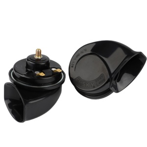 Haut-parleur de voiture CHSKY 12V ABS étanche <span class=keywords><strong>klaxon</strong></span> électrique 2 voies haut et bas escargot son haut-parleur modifié de voiture - Product Image 1