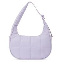 Mini sac à bandoulière matelassé en nylon souple à logo tendance et décontracté pour femmes sac à main fourre-tout en nylon souple personnalisé le plus récent vente en gros