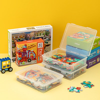 Boîte de rangement pour puzzle de jouets pour enfants petite particule pour couverture de stockage de blocs de construction LEGO