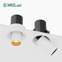 XRZLux 10W Einziehbare Decke Einbau COB LED Down light Aluminium Blends chutz LED-Strahler Einstellbare Einbau leuchte