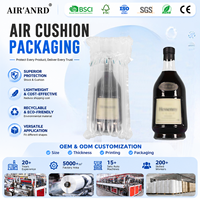 Expédition rapide sac de coussin de colonne d'air emballage logistique sac de colonne d'air gonflable épaissi pour protecteur de bouteille de vin