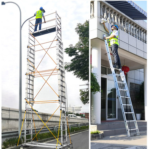Tháp giàn giáo hợp kim nhôm với thang công suất 200kg cho kỹ thuật - Product Image 3