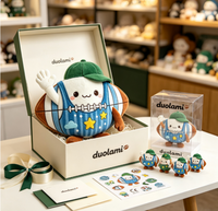 Peluche personnalisée, peluche douce en forme de ballon de rugby, poupée personnagre pour cadeau promotionnel, peluche personnalisée
