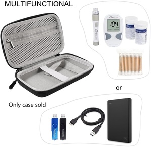 포도당 모니터용 하드 EVA 당뇨병 용품 케이스 여행 주최자, 테스트 스트립 및 혈당 테스트 키트 (소형 및 내구성) - Product Image 3