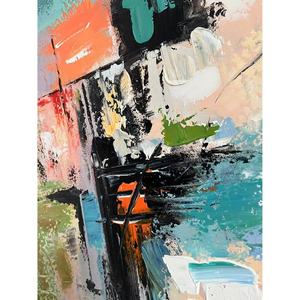 Arte Moderno, Textura 3D Abstracta, Lienzo Acrílico Original, Arte de Pared de Naturaleza Muerta, Estilo Wabi Sabi, Pintura Hecha a Mano para Sala de Estar de Hotel - Product Image 3