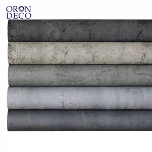 ORON DECO moderna carta da parati in calcestruzzo autoadesiva Peel and Stick in vinile testurizzato cemento impermeabile adesivo da parete <span class=keywords><strong>per</strong></span> soggiorno - Product Image 1