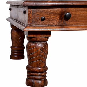 Table centrale en bois massif pour salon Table à manger royale utilisable pour la fête familiale Get Together Party disponible - Product Image 1