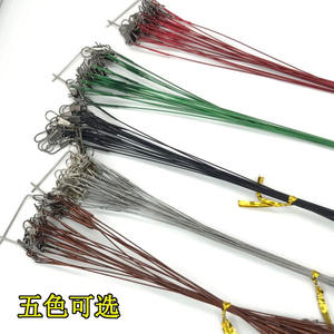 Équipement de pêche à la ligne, accessoires de pêche en acier inoxydable, mousquetons pivotants, ligne de pêche verte, noire, argentée, brune, rouge, 10 pièces - Product Image 2